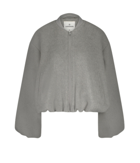 Summum Jacket Bomber Classic Wool Bomberjacks Lichtgrijs 1s1249-11884