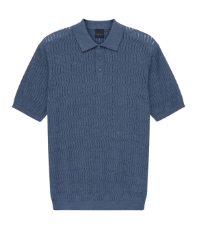 Bugatti Herren Polo 1/2 Arm Polos Blauw 7100-15553e