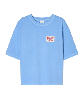 Closed Relaxed T-shirt T-shirts Lichtblauw C95222-44h-13