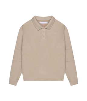 Croyez Fleece Polo Sweater Sweaters Zand Cr1-fw25-13