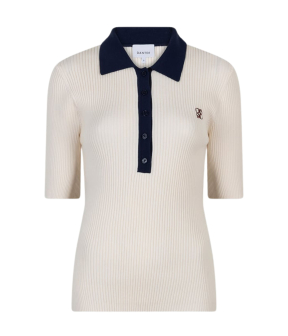 Dante 6 Byra Knitted Polo Polos Creme 261440