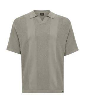 Genti Polo No Buttons Ss Polos Groen K4129-1260