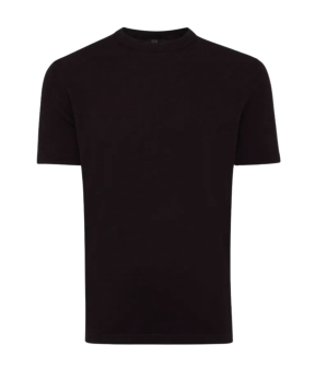 Genti Round Neck Ss T-shirts Zwart K4120-1260