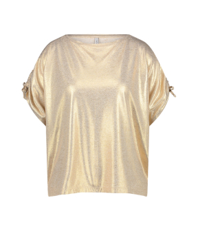 Summum Top Coated Viscose Linen Tops Goud 3s5149-30702