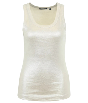 Summum Rib Tanktop (3s4873) Singlets Beige Lisbon-5138