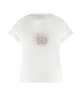 Nukus Vilamoura Shirt Nk Strass T-shirts Off White Nkf04008