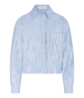 Nukus Sorrento Blouse Paillet Blouses Lichtblauw Nkf02000