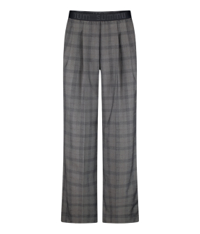 Summum Trousers Check Pantalons Zwart 4s2837-12278