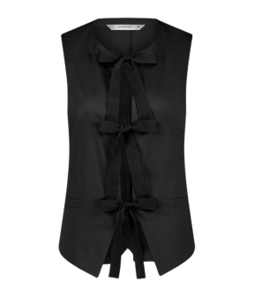 Summum Gilet Cotton Stretch Gilets Zwart 9s135-11816