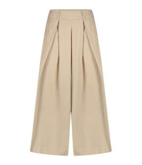 Summum Culotte Lt Wt Stretch Poplin Pantalons Beige 4s2827-12250