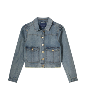 Summum Slim Jacket Light Weight Cotton  Blauw 1s1229-5127
