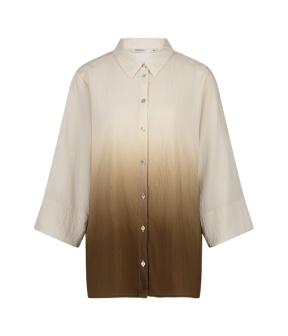 Summum Blouse Dip Dye Blouses Beige 2s3304-12224