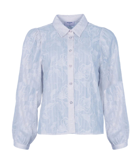 Freebird Blouse Blouses Lichtblauw Baudine Ls