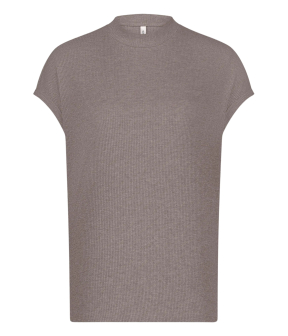 Summum Top Melange Lurex Rib Tops Taupe 3s5091-30685