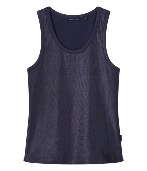 Summum Rib Tanktop Cotton Rib  Blauw 3s4873-5138