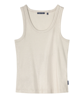 Summum Rib Tanktop Cotton Rib  Beige 3s4873-5138