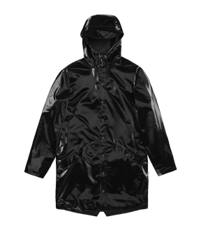 Rains Long Jacket W3 Regenjas Zwart 12020 Long Jacket W3