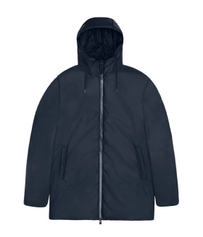 Rains Lohja Long Insulated Regenjas Donkerblauw 15790 Lohja Long Insulated