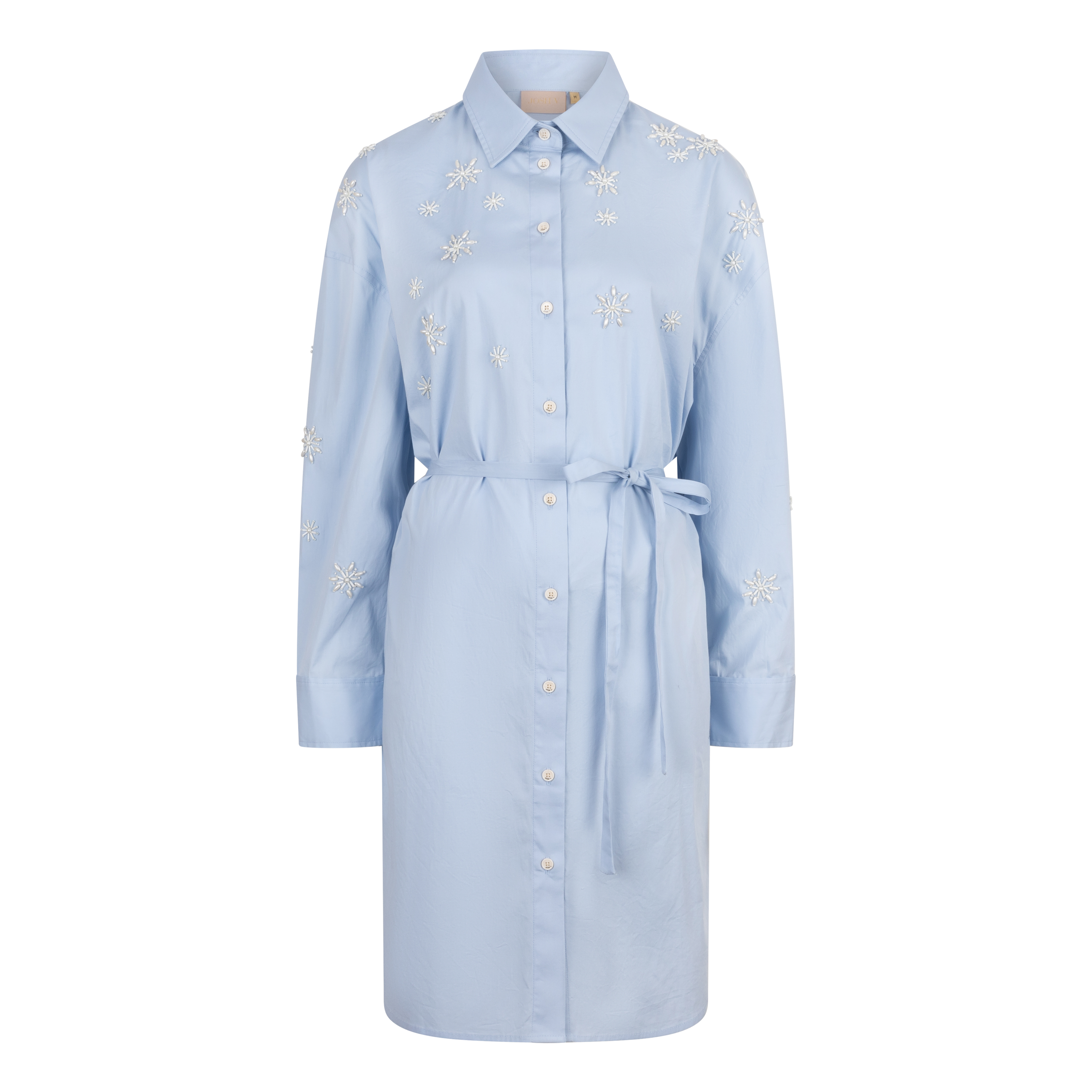 josh v line jurken lichtblauw jv-2505-0405 van josh v in stijl