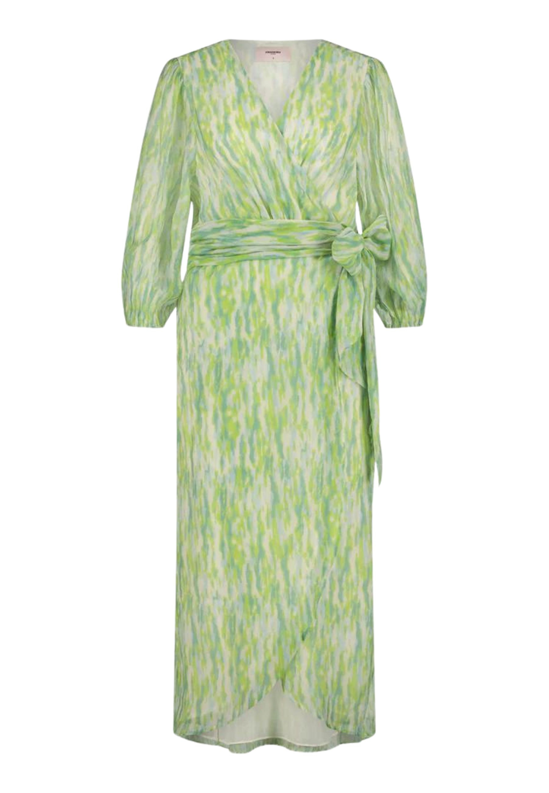 Freebird groen blossom midi jurk ultieme stijl en elegantie