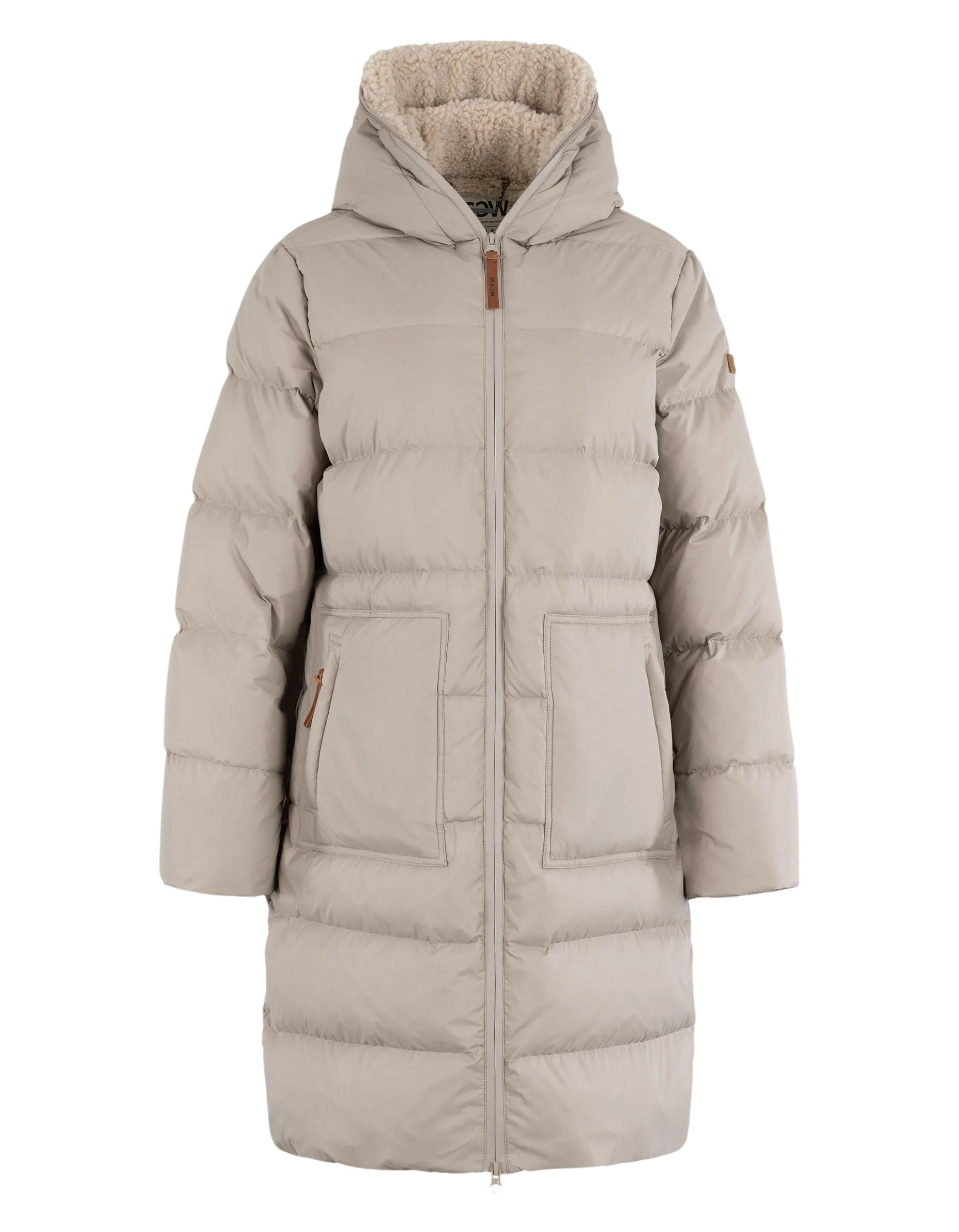Moscow gewatteerde jassen taupe oggy: stijlvol en warm comfort