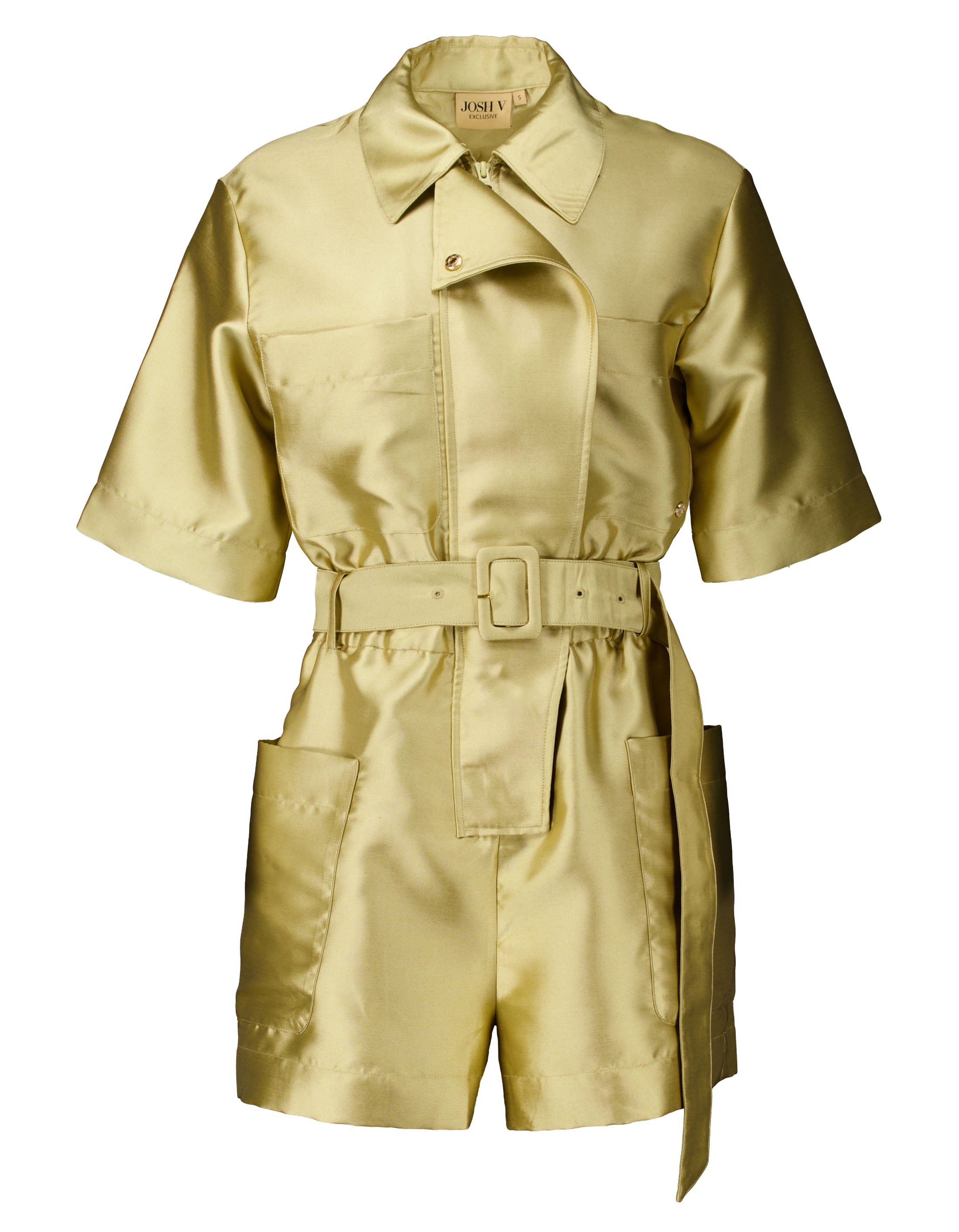 JOSH V Maxime jumpsuit goud jv-2504-0701: stijlvol en elegant