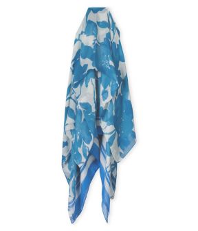Elise sjaals blauw