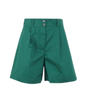 Poplin short shorts groen
