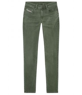 Sleenker jeans groen