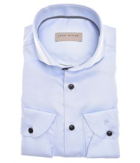 Tailored Fit Lange Mouw Overhemden Blauw 5140874-130-650
