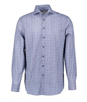 Tailored Fit Lange Mouw Overhemden Blauw 5140771-190