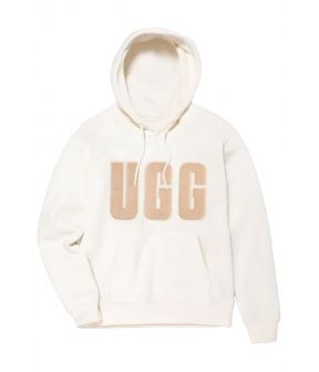 Rey uggfluff logo hoodies wit
