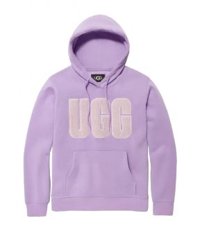 Rey uggfluff logo hoodies paars