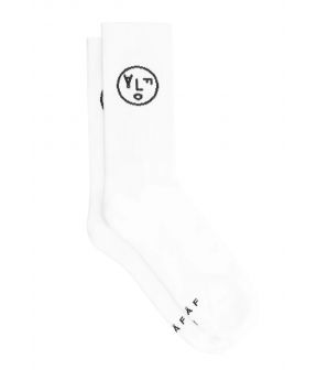 Face socks sokken wit
