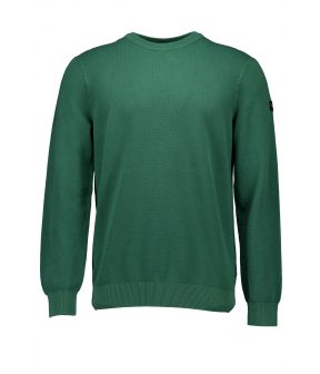 Garment dyed sweaters groen