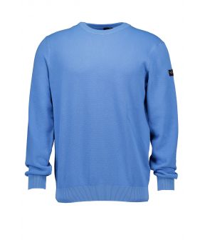 Garment dyed sweaters lichtblauw