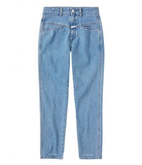 Pedal pusher jeans middenblauw