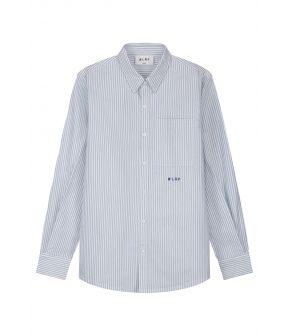 Oxford stripe blouses lichtblauw
