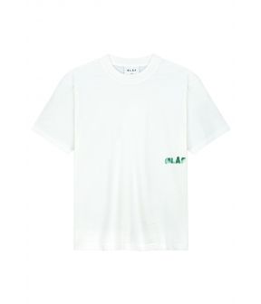 Watercolor logo slub t-shirts wit