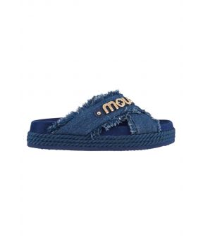 Crisscross slippers blauw