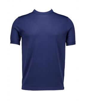 Round ss t-shirts blauw