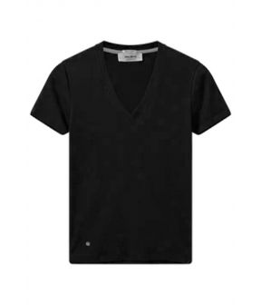 Mmnicole v-ss t-shirts zwart