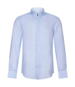 Firento lange mouw overhemden lichtblauw