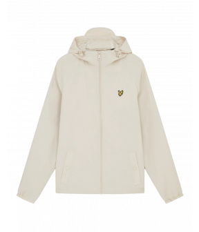 Zip through hooded jacket jackets beige