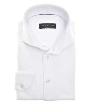 Slim Fit Lange Mouw Overhemden Wit 5346516