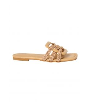 Alix Slippers Nude Alix - Nude Leather Rope