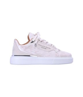 Reflective camouflage sneakers creme