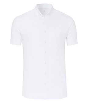 Modern Bd 1/2 Korte Mouw Overhemden Wit 21031-3