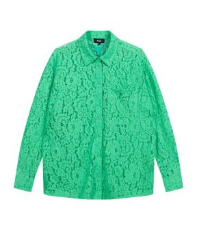 Lace blouses groen