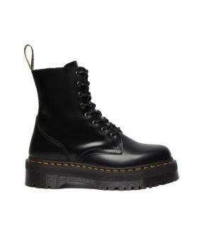 Jadon black polished smooth boots zwart